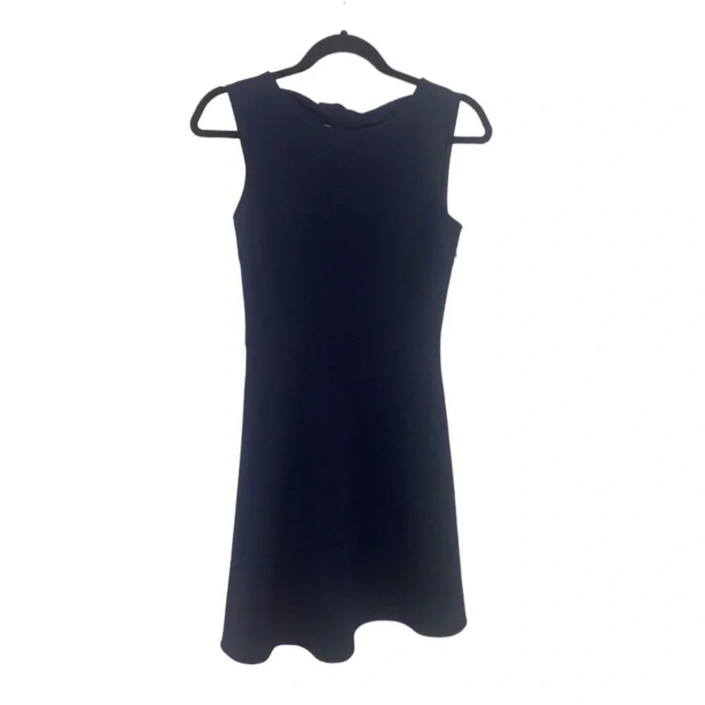 Zara Woman dark blue cutout fit and flare sleeveless dress size xs - Picture 6 of 8